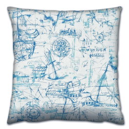 Aberto Design Cojín Multicolor 43 x 43 cm